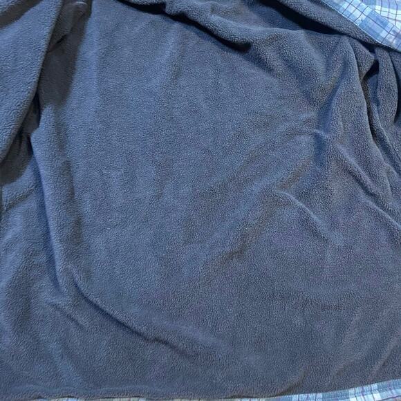 LL Bean Women's Sherpa-Lined Shacket Plaid Size Medium Petite Fleece Warm Comfy - Picture 8 of 8